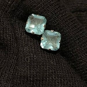 Aquamarine earrings sterling silver 🩵✨